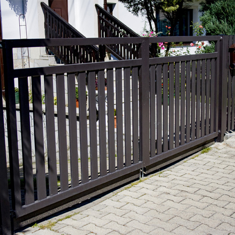ogrodzenie nowoczesne przęsła brama czarne proste