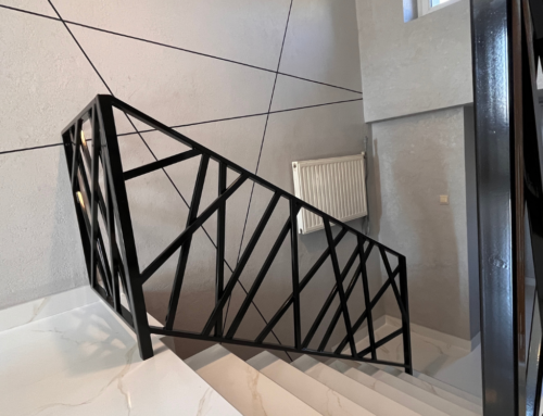 Nowoczesna balustrada geometryczna