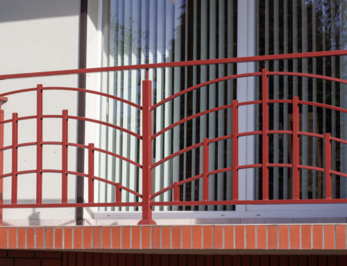 Balustrady zewnętrzne geometryczne